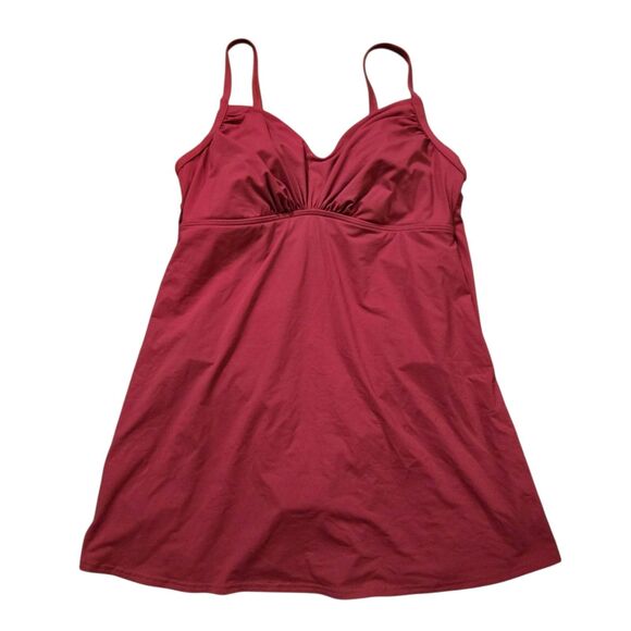 Lands' End Other - Lands End 1-Piece Bright Pink Swimsuit Swim Dress Size 18 XL Adjustable Straps